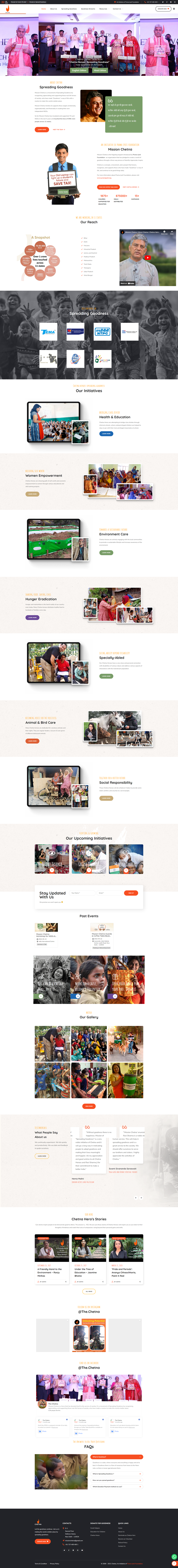 Chetna website showcase Chetna website showcase